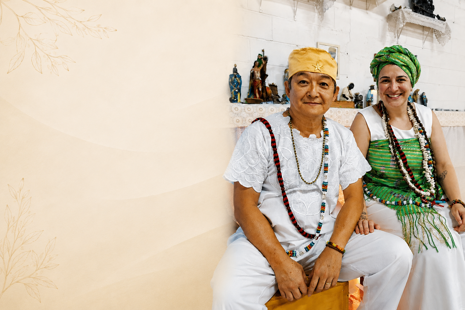 Baba Hélio e Iyá Karen