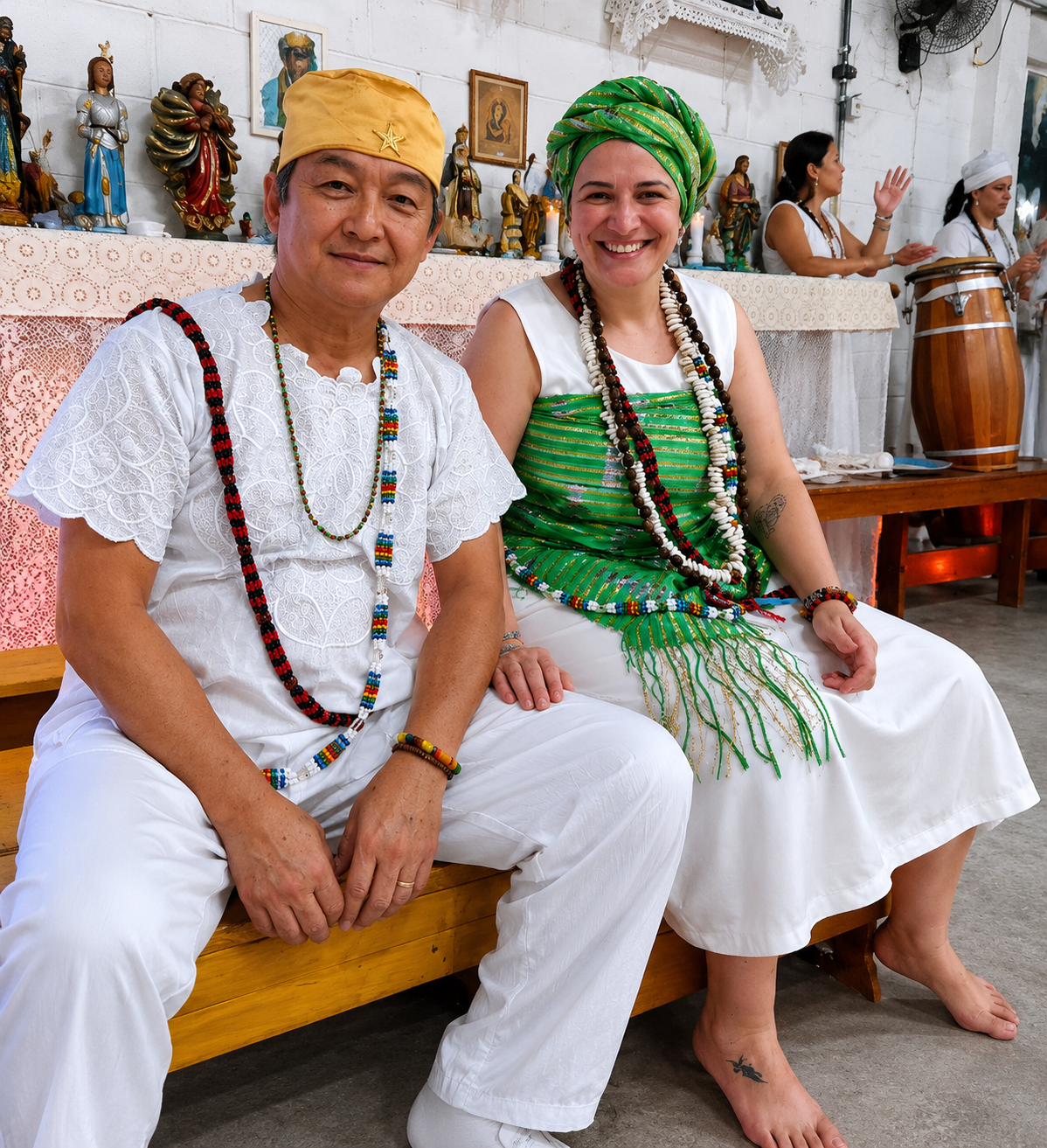 Baba Hélio e Iyá Karen